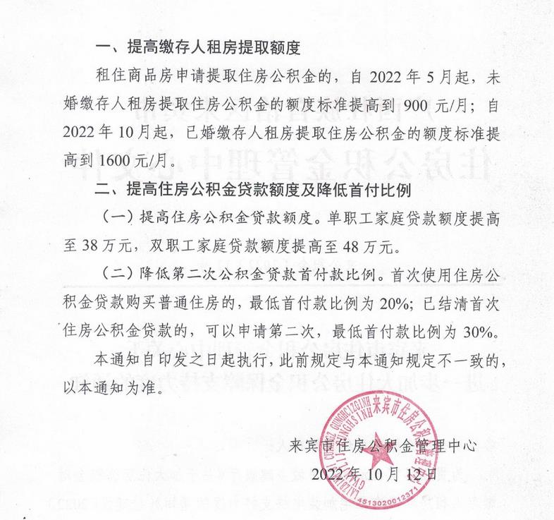 廣西來賓市住房公積金管理中心網(wǎng)站信息截圖。