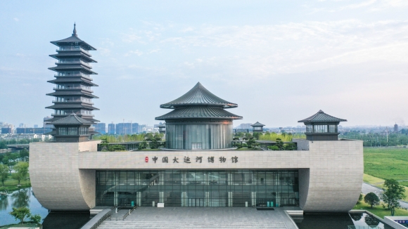  運河畔的揚州中國大運河博物館。 齊立廣攝